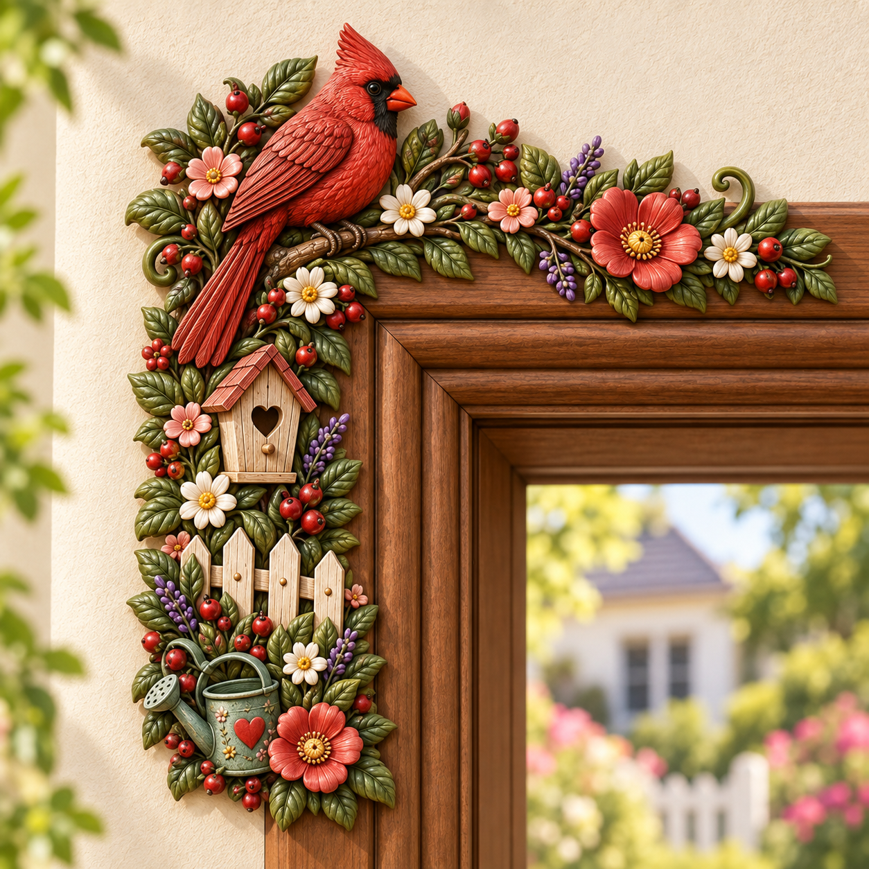 Garden Door Frame Corner Decor – 6 Nature-Inspired Styles 🌸🦋