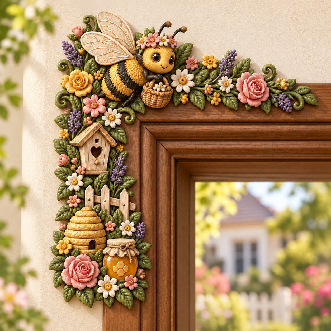 Garden Door Frame Corner Decor – 6 Nature-Inspired Styles 🌸🦋