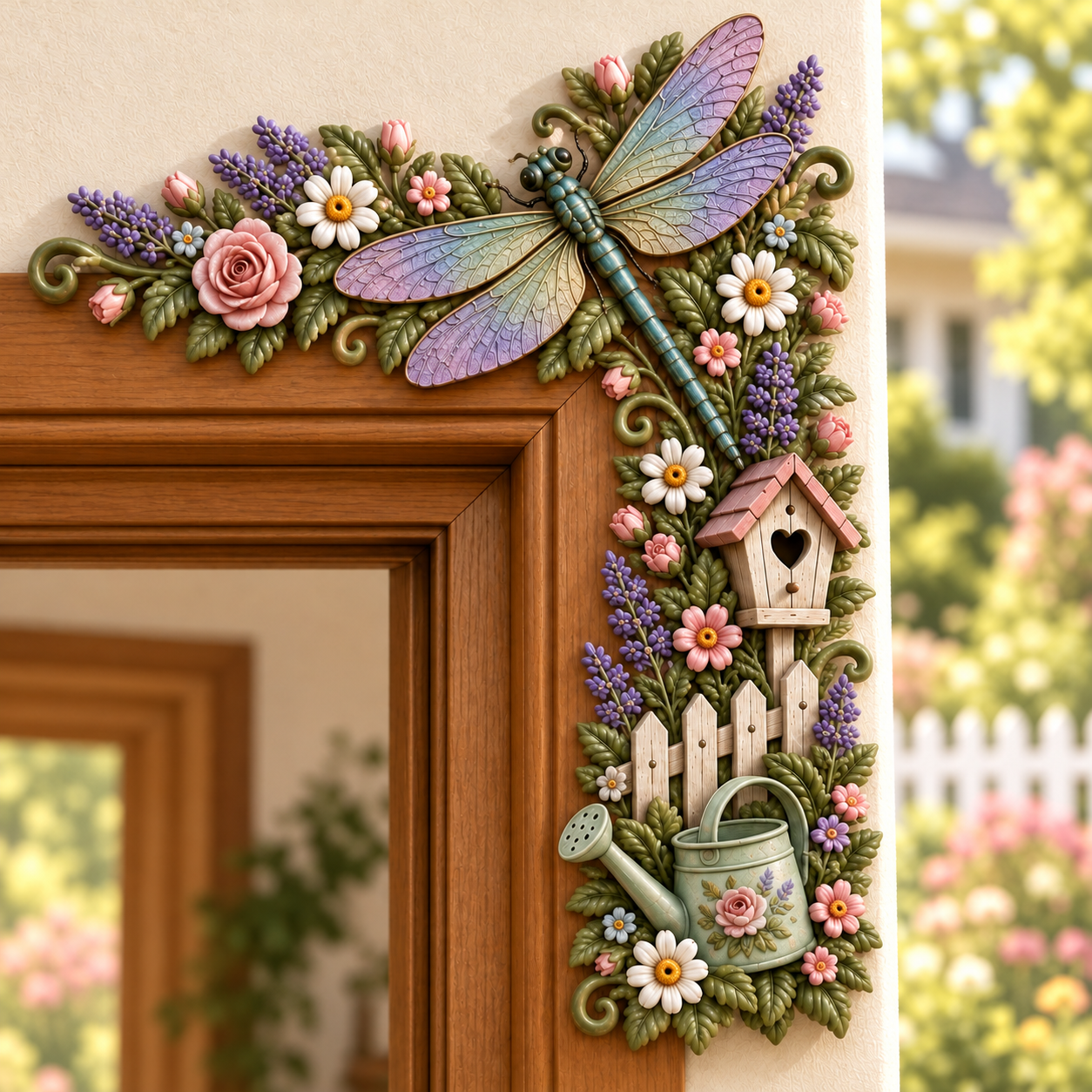 Garden Door Frame Corner Decor – 6 Nature-Inspired Styles 🌸🦋