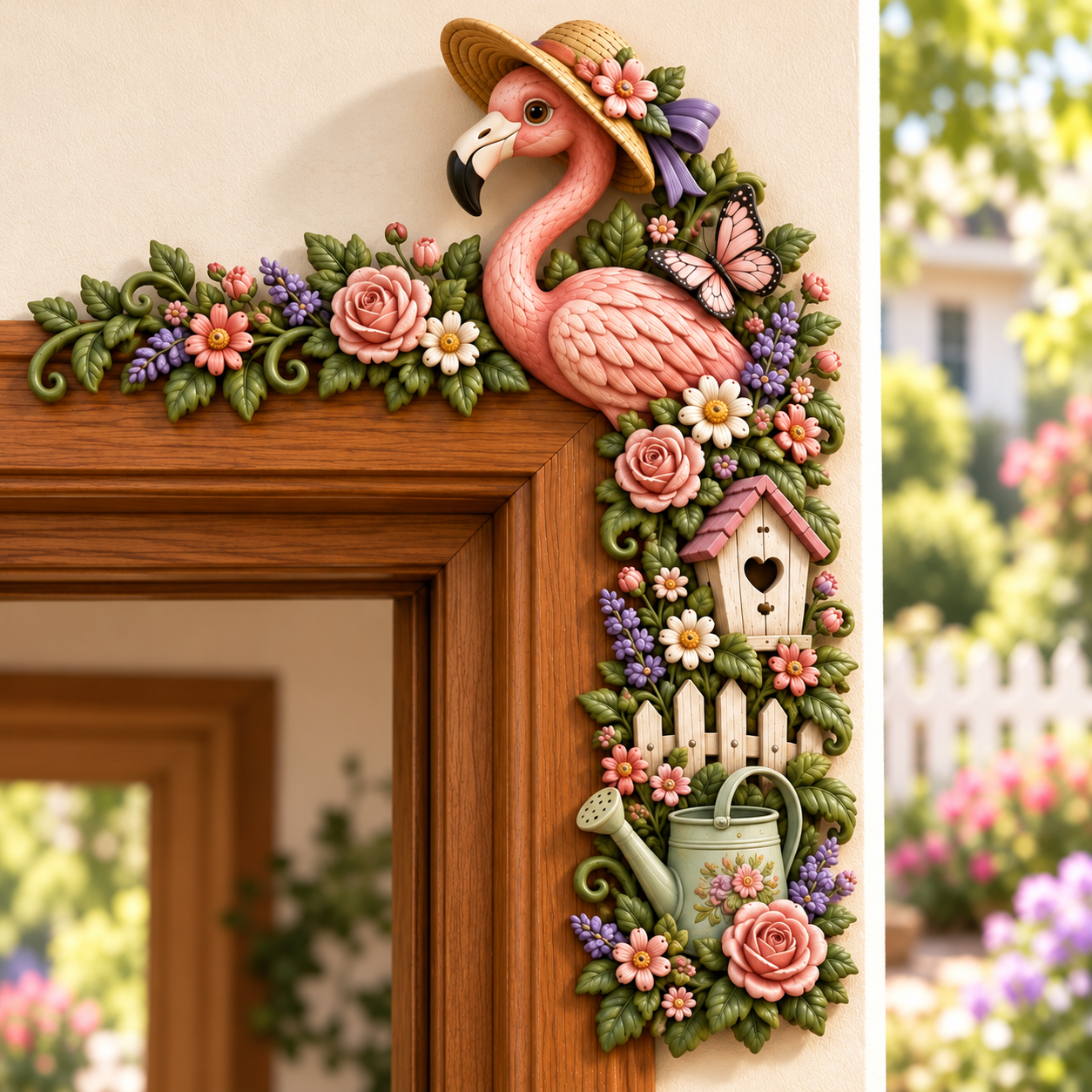 Garden Door Frame Corner Decor – 6 Nature-Inspired Styles 🌸🦋